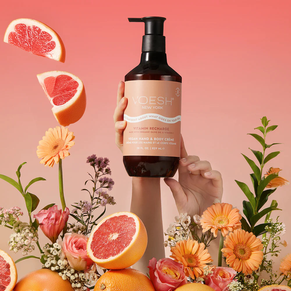 Large Voesh Hand and Body Creme Pump - Vitamin Recharge