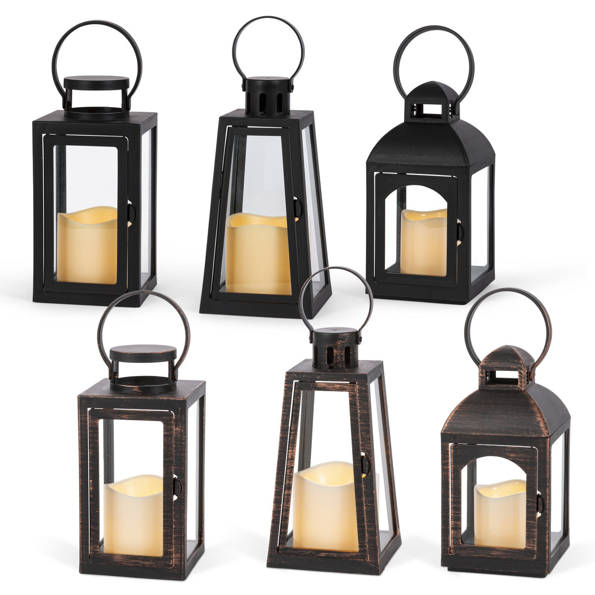 Simple Table Lantern with LED Candle