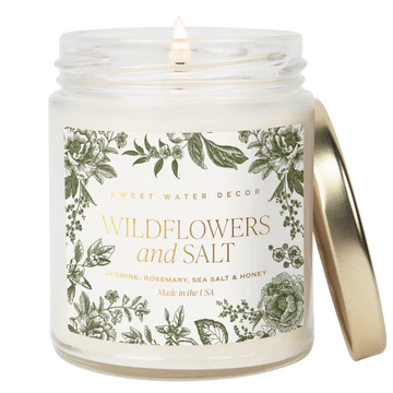 Wildflowers and Salt 9oz Soy Candle