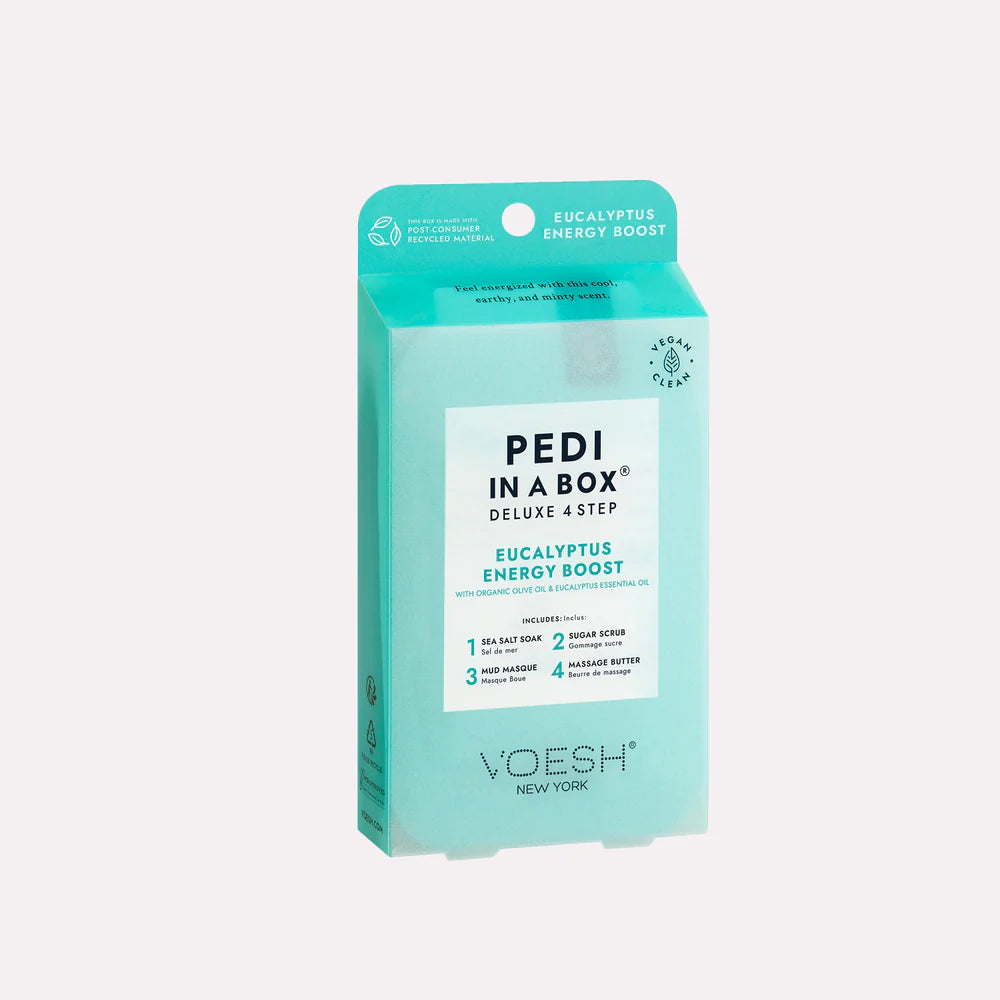 Voesh Pedi in a Box Deluxe 4 Step -Eucalyptus Energy Boost