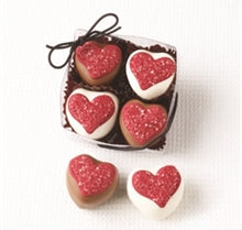 4pc Glitzy Heart Cake Bites