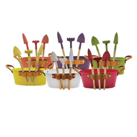Garden Planter with Mini Tools 9.5"