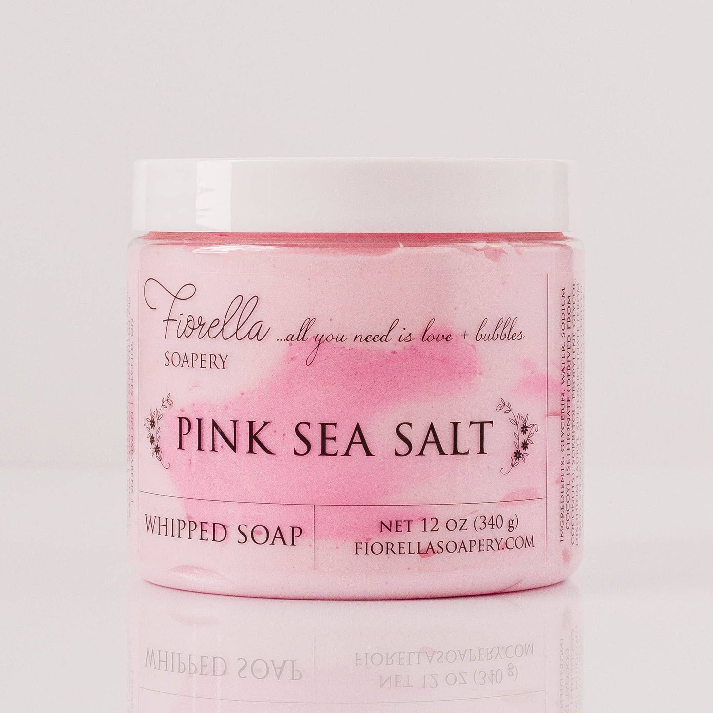 Pink Sea Salt Whipped Soap - Large