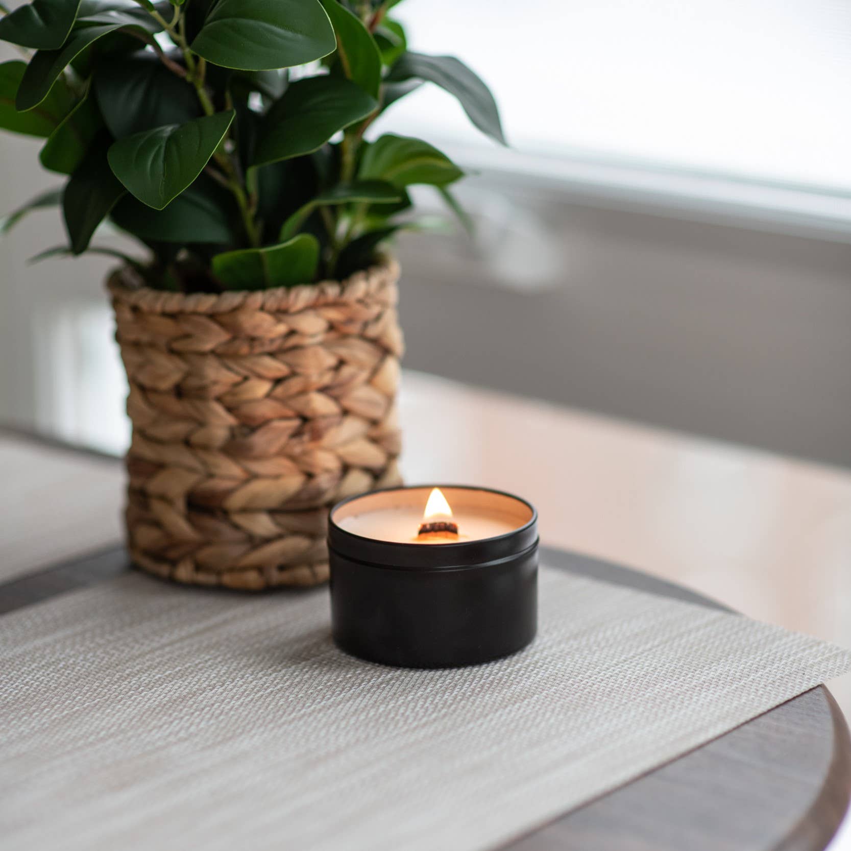 Summer Sangria Wood Wick Black Soy Candle: 6oz