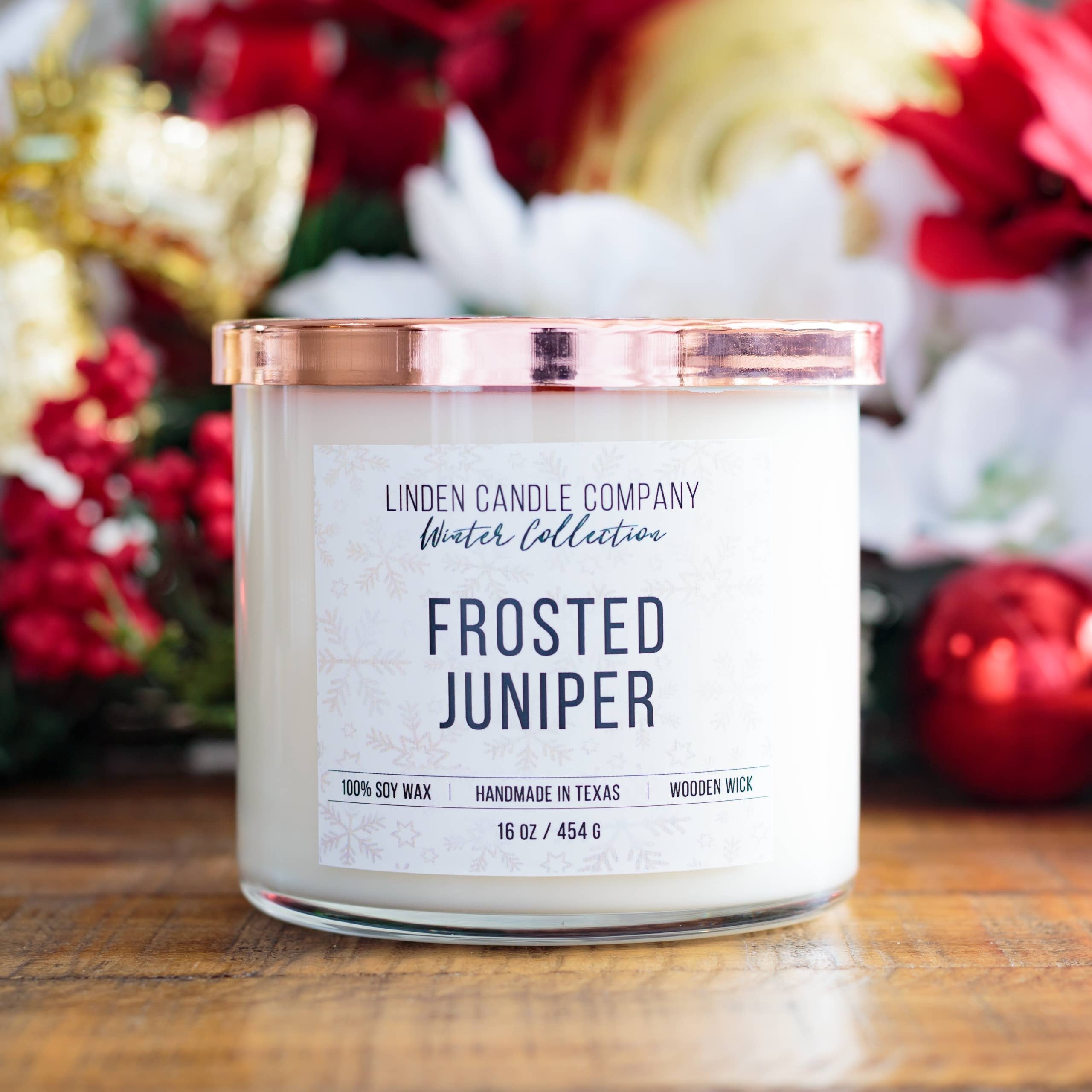 Frosted Juniper 16oz Scented Soy Candle