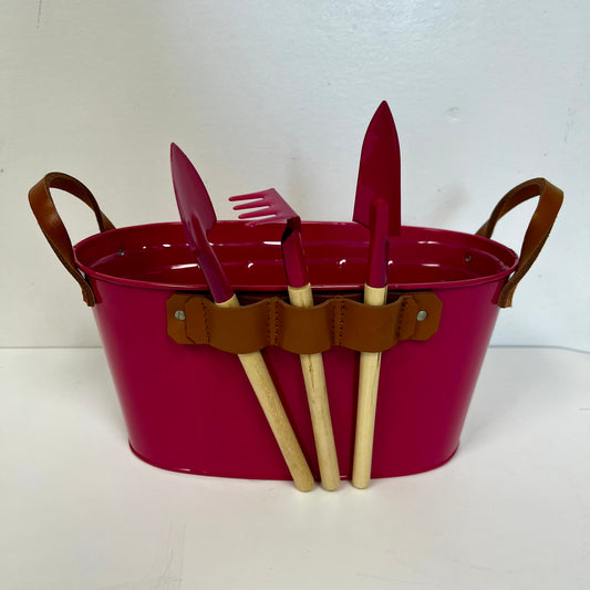 Garden Planter with Mini Tools 9.5"