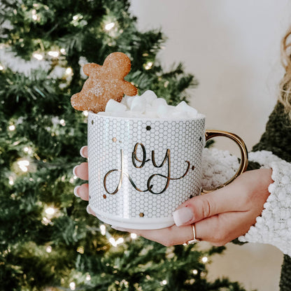 Joy Gold Tile Coffee Mug