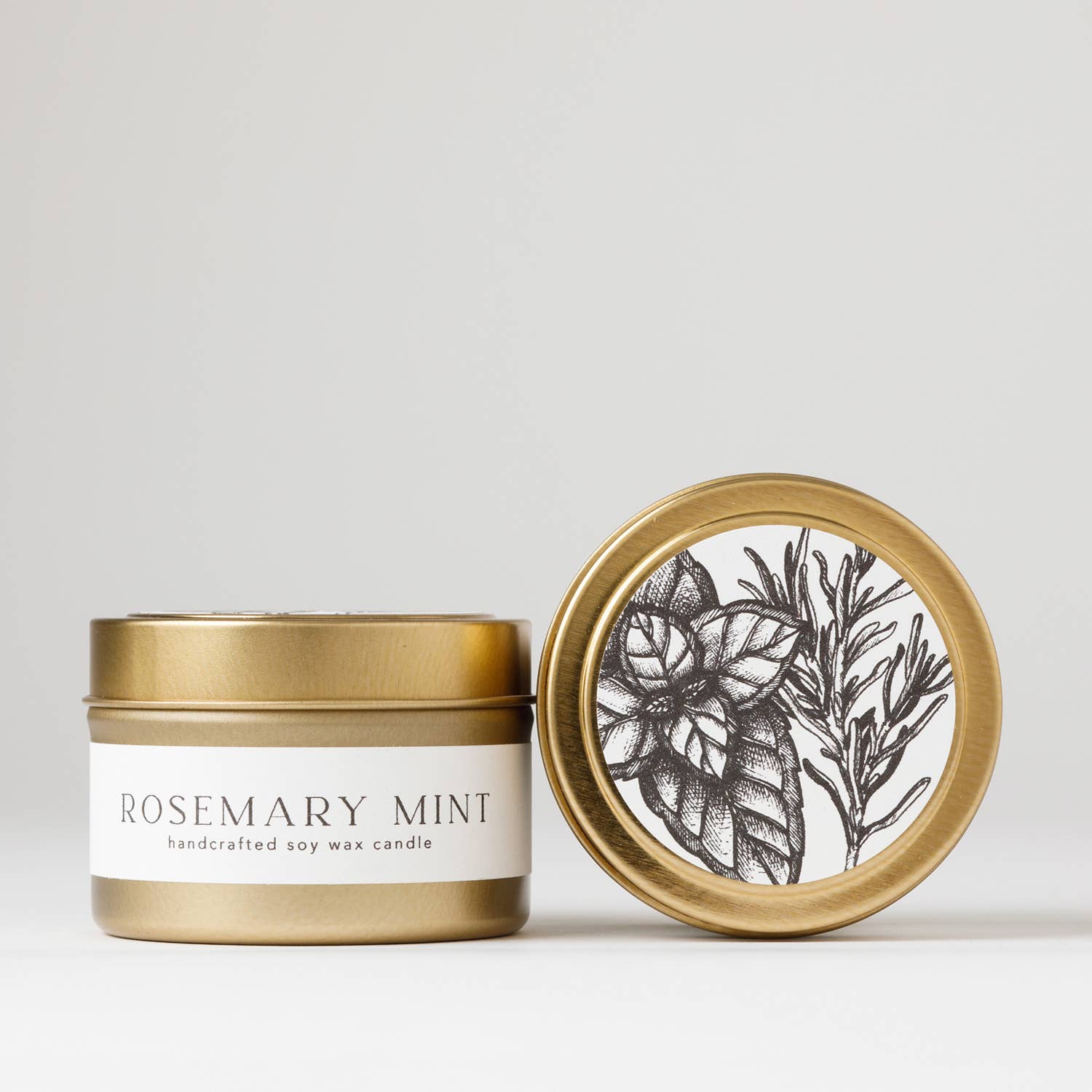 Rosemary Mint : Jar Soy Candle