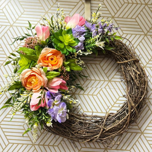 Silken Bloom Wreath