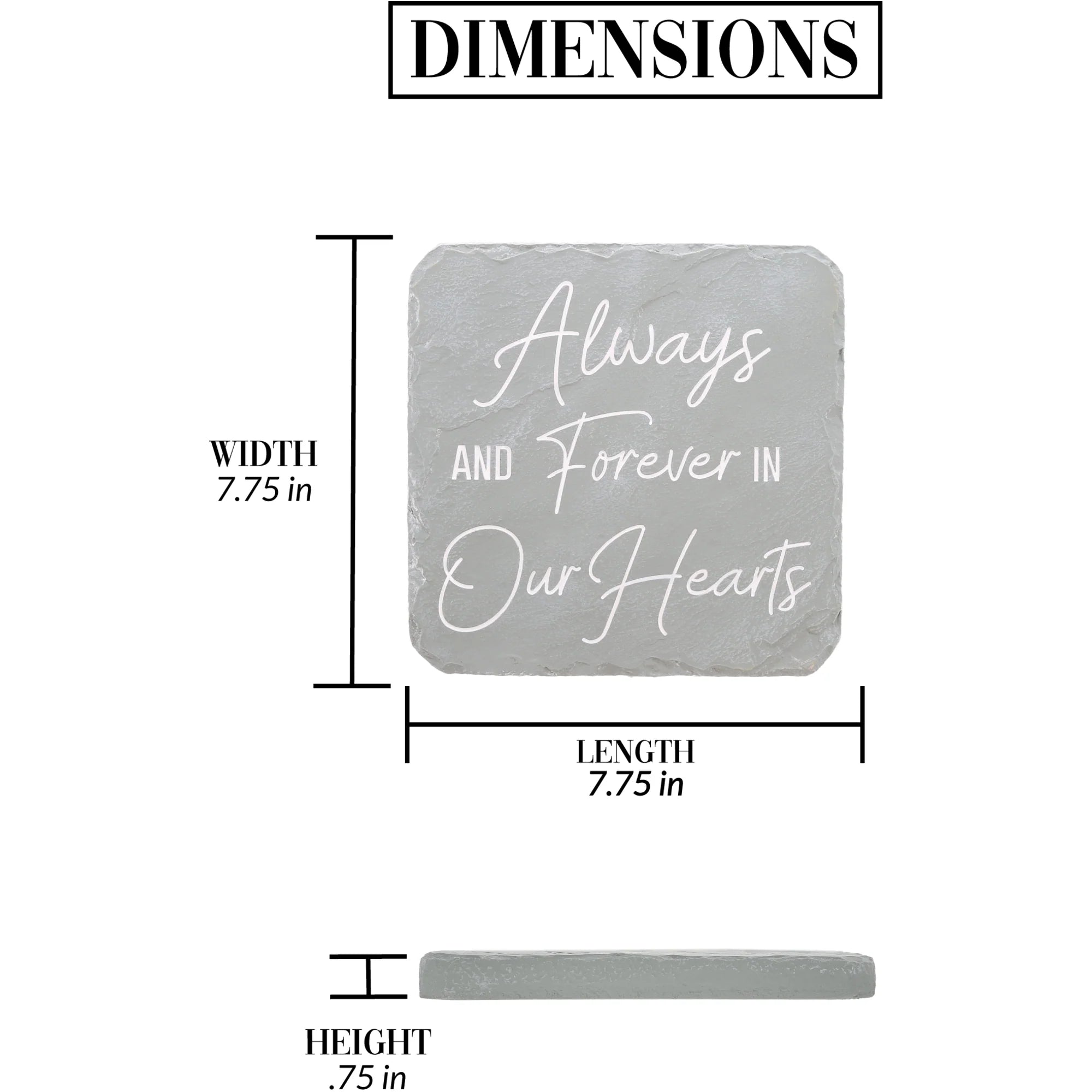 Always & Forever Square Plaque