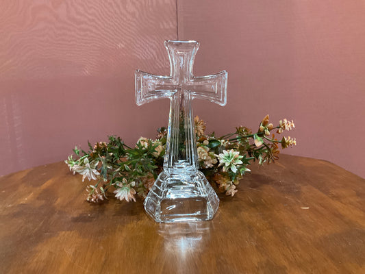 Glass Cross Shelf Sitter