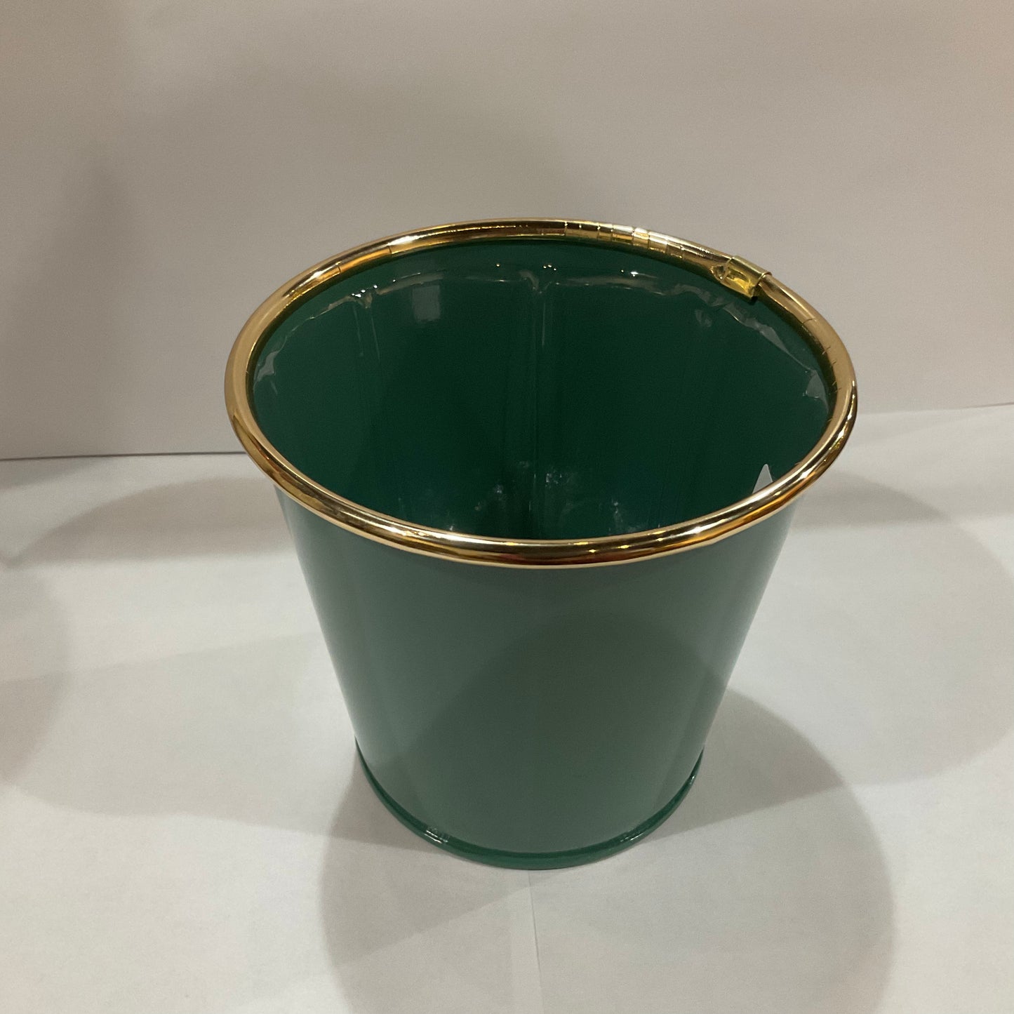 Festive Gold Rim Pot Cover 4"