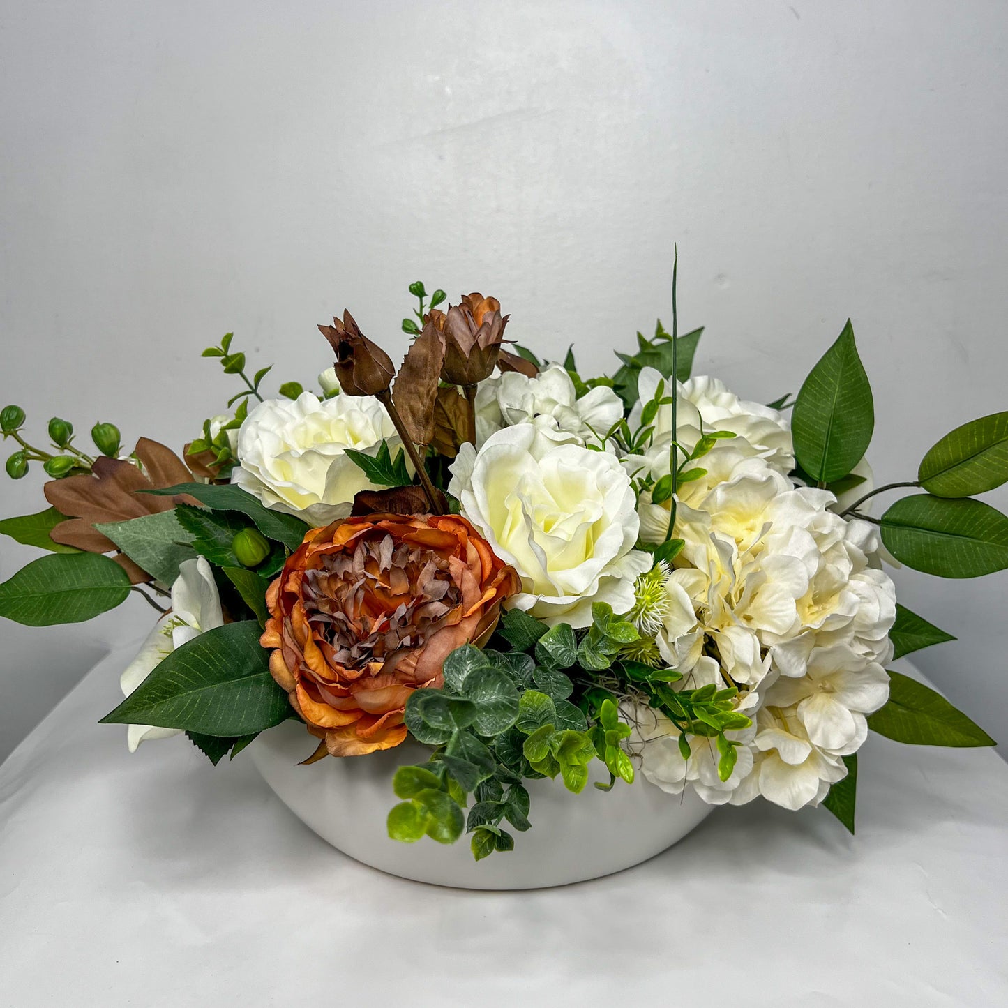 Pure Serenity Neutral Silk Centerpiece