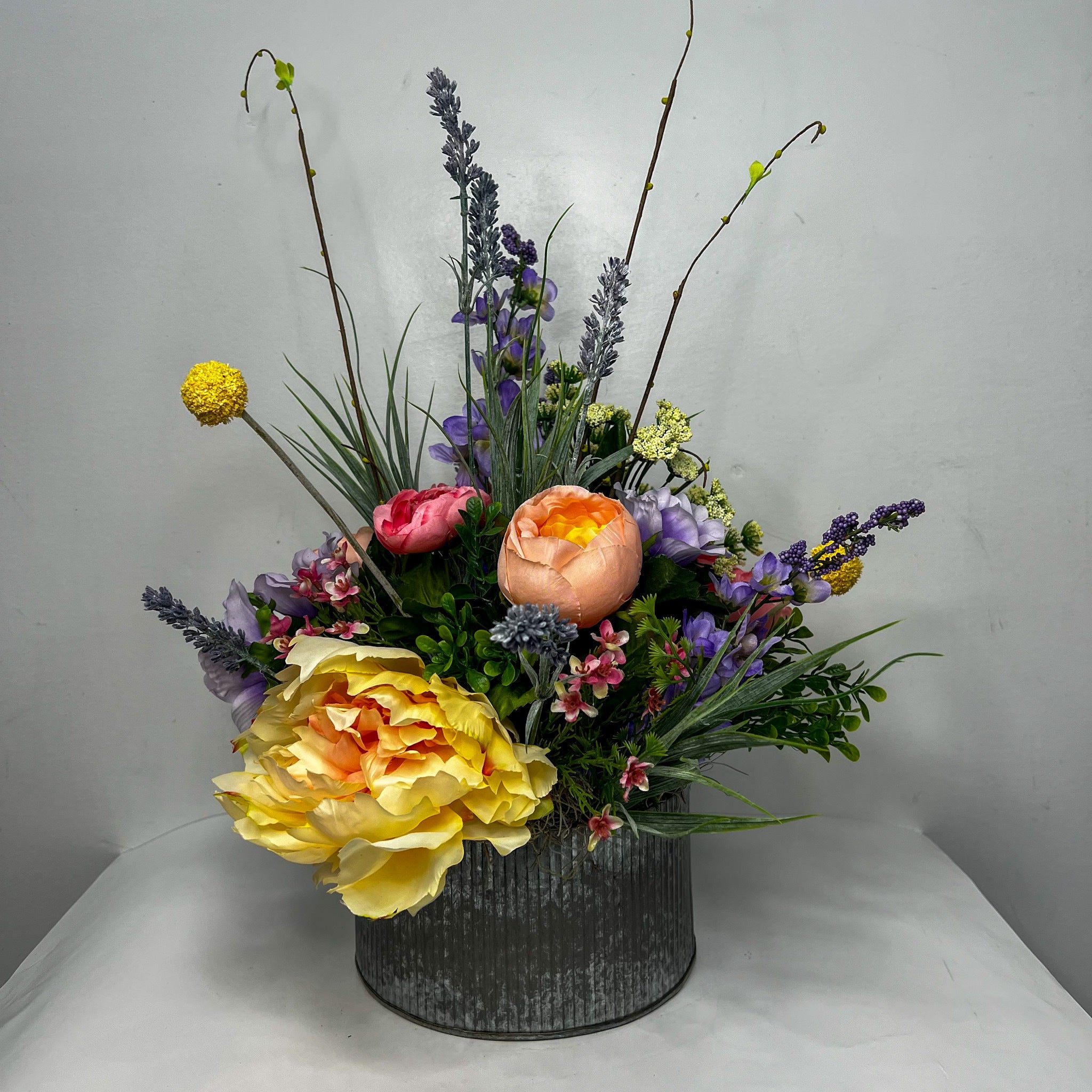 Spring Garden Silk Centerpiece