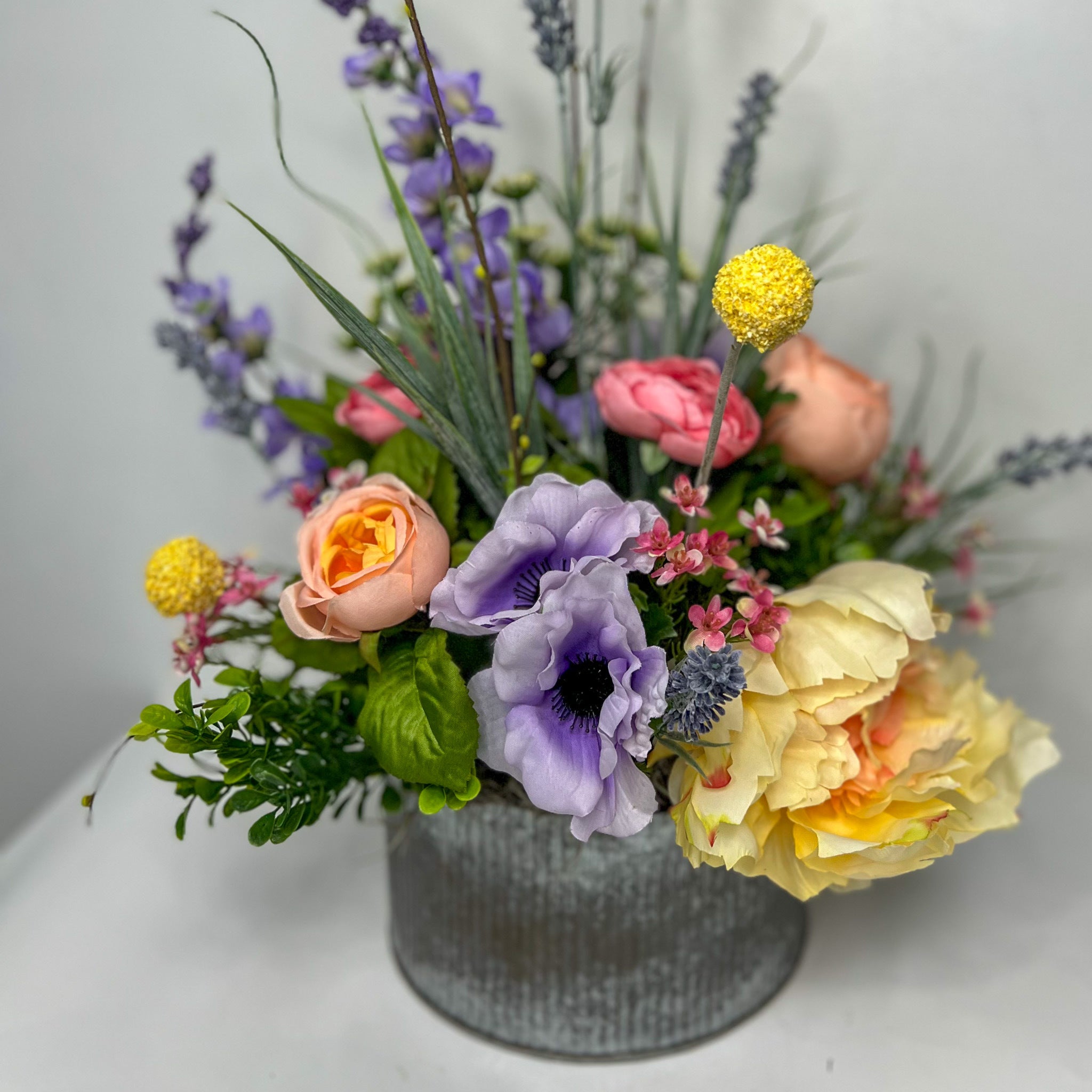 Spring Garden Silk Centerpiece