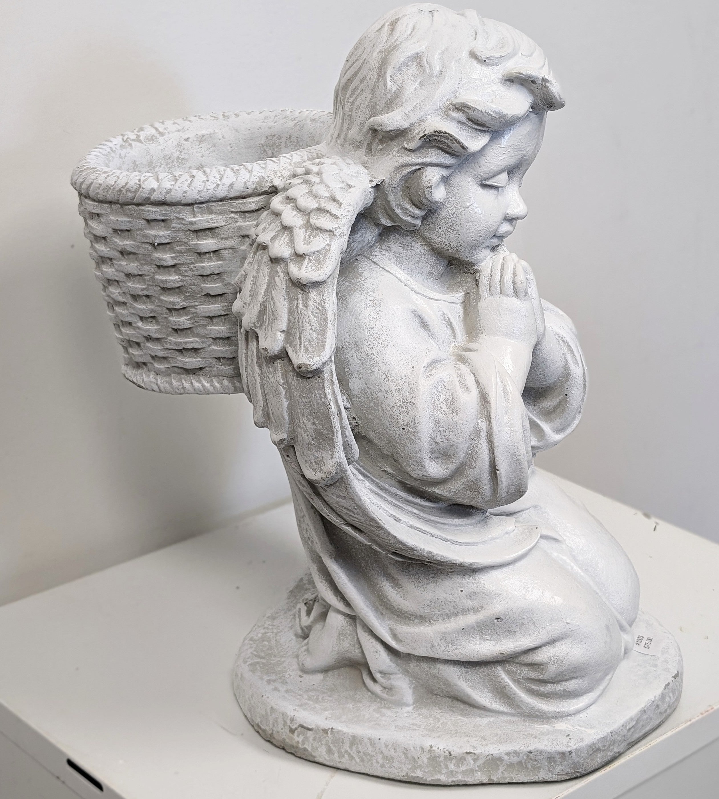 Kneeling Angel Cement Planter