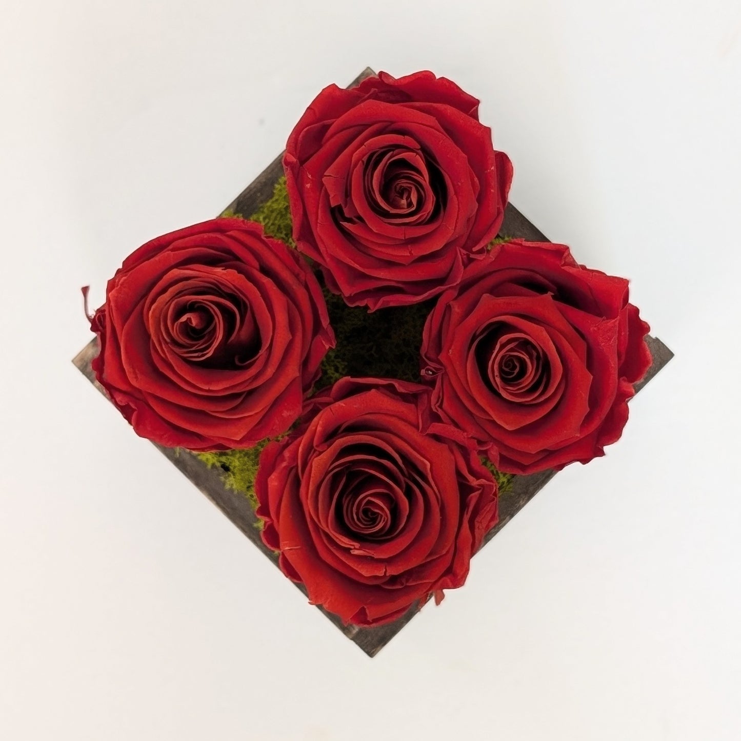 Eternal Love: Preserved Red Roses in Wooden Box