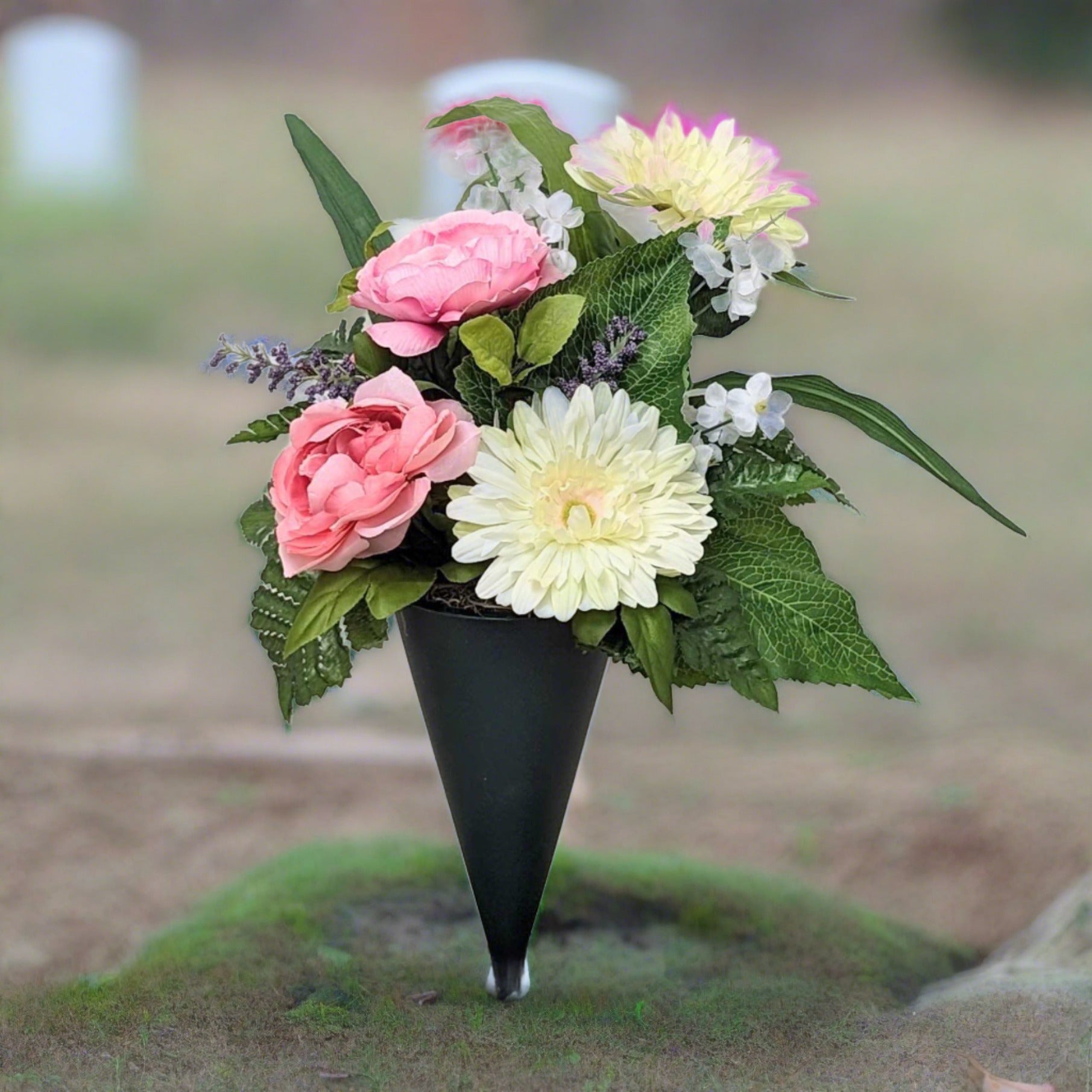 Loving Floral Grave Cup