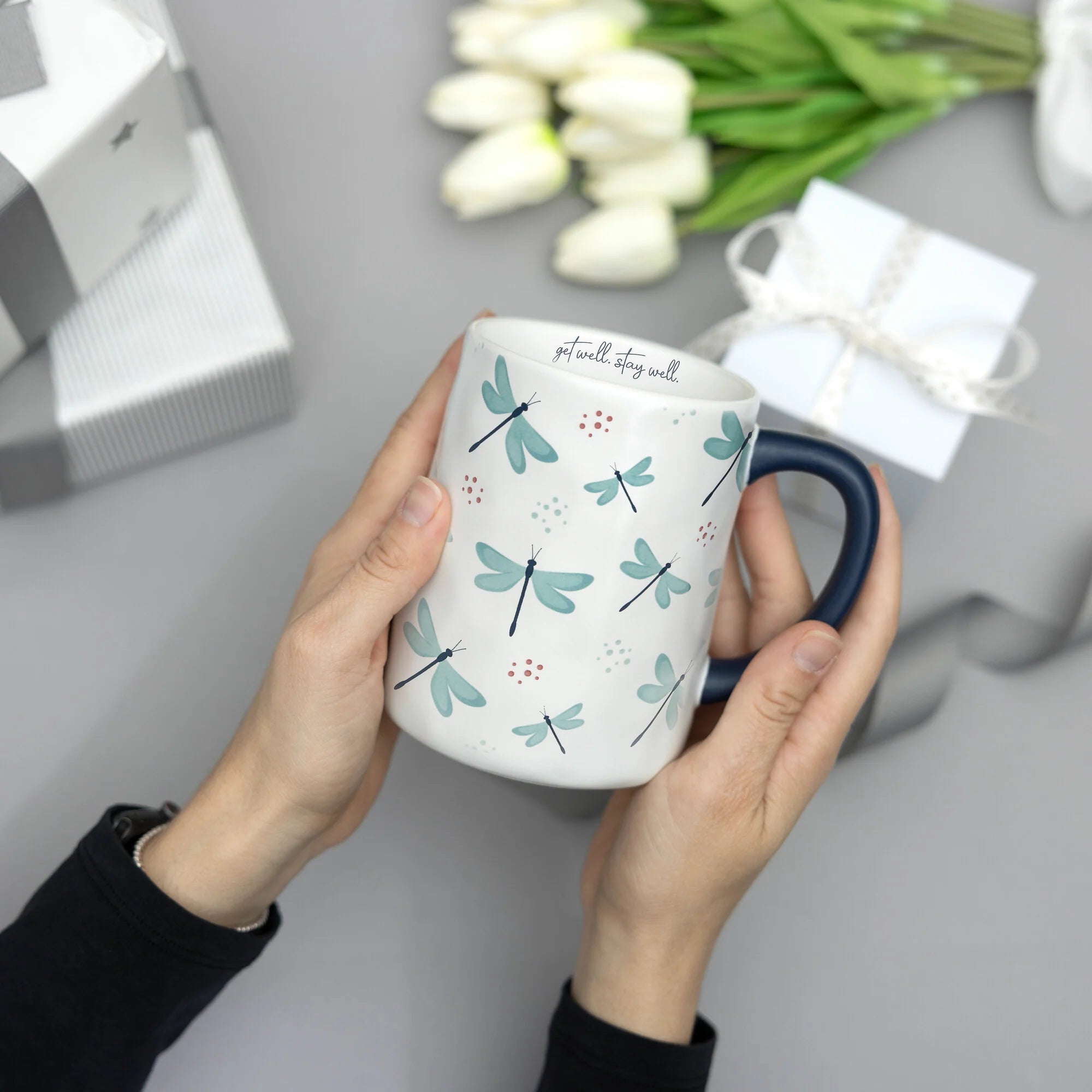 Get Well Dragonfly Mug