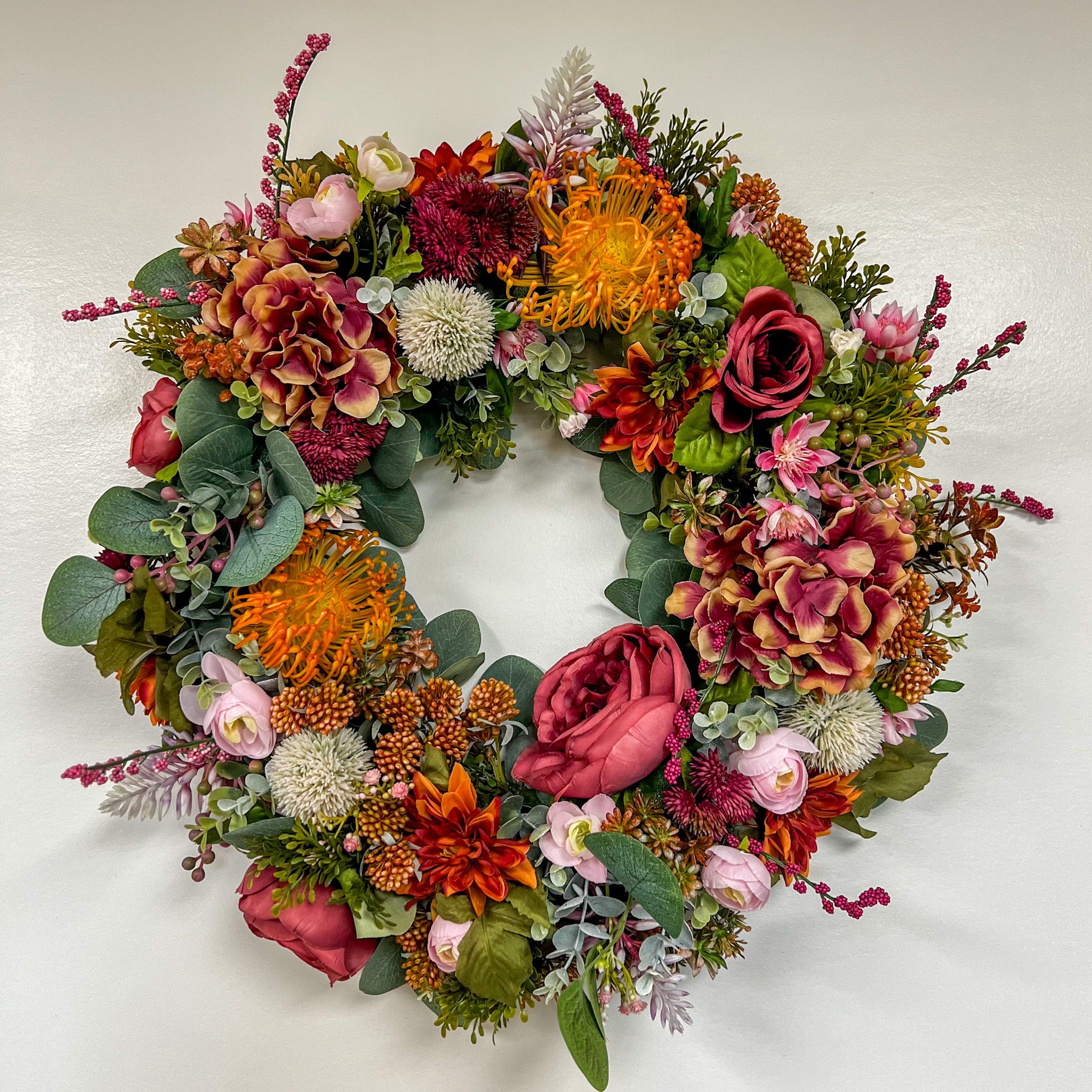 Sunset Serenade Silk Wreath