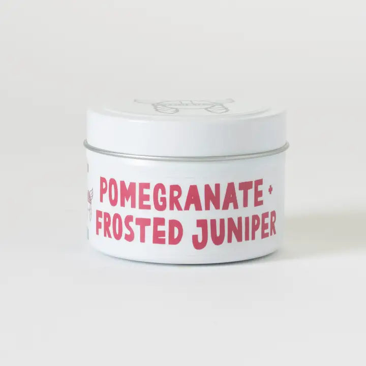 Pomegranate & Frosted Juniper Candle Tin 4oz