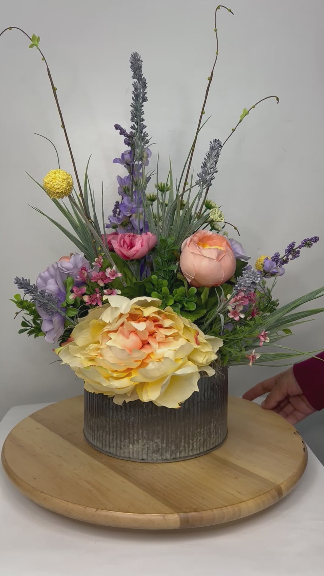 Spring Garden Silk Centerpiece