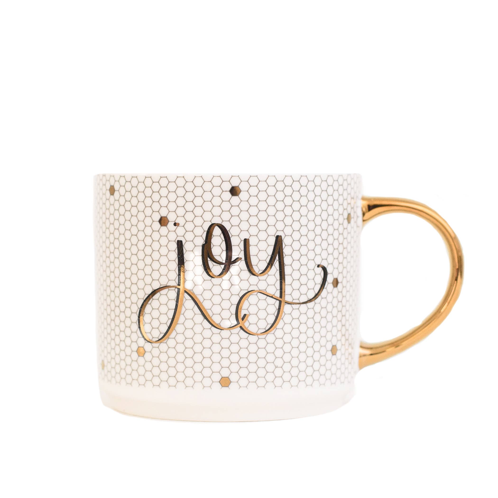 Joy Gold Tile Coffee Mug