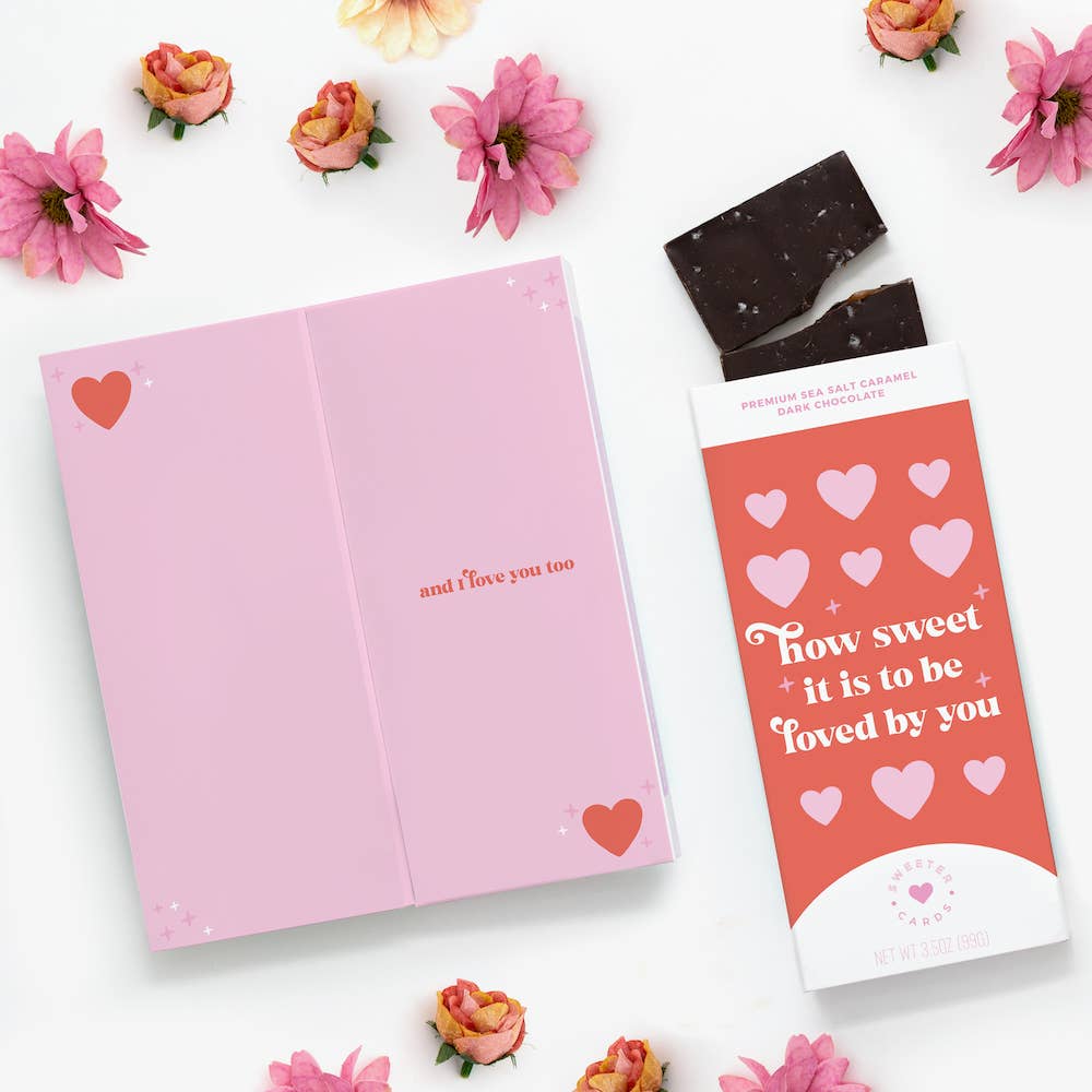 Chocolate Bar + Card: How SWEET It Is to Be Loved By You