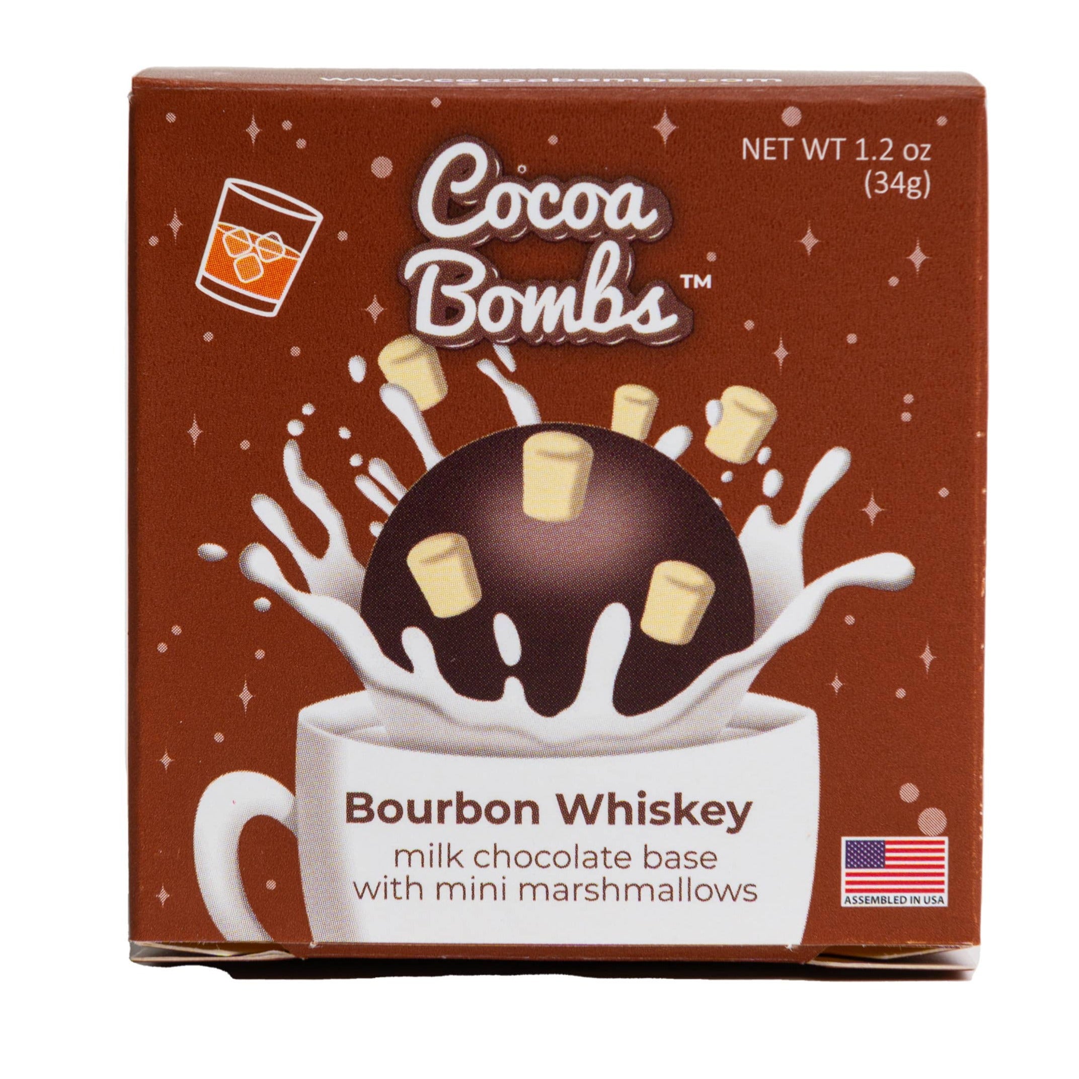 Bourbon Whiskey Cocoa Bombs Single Pack