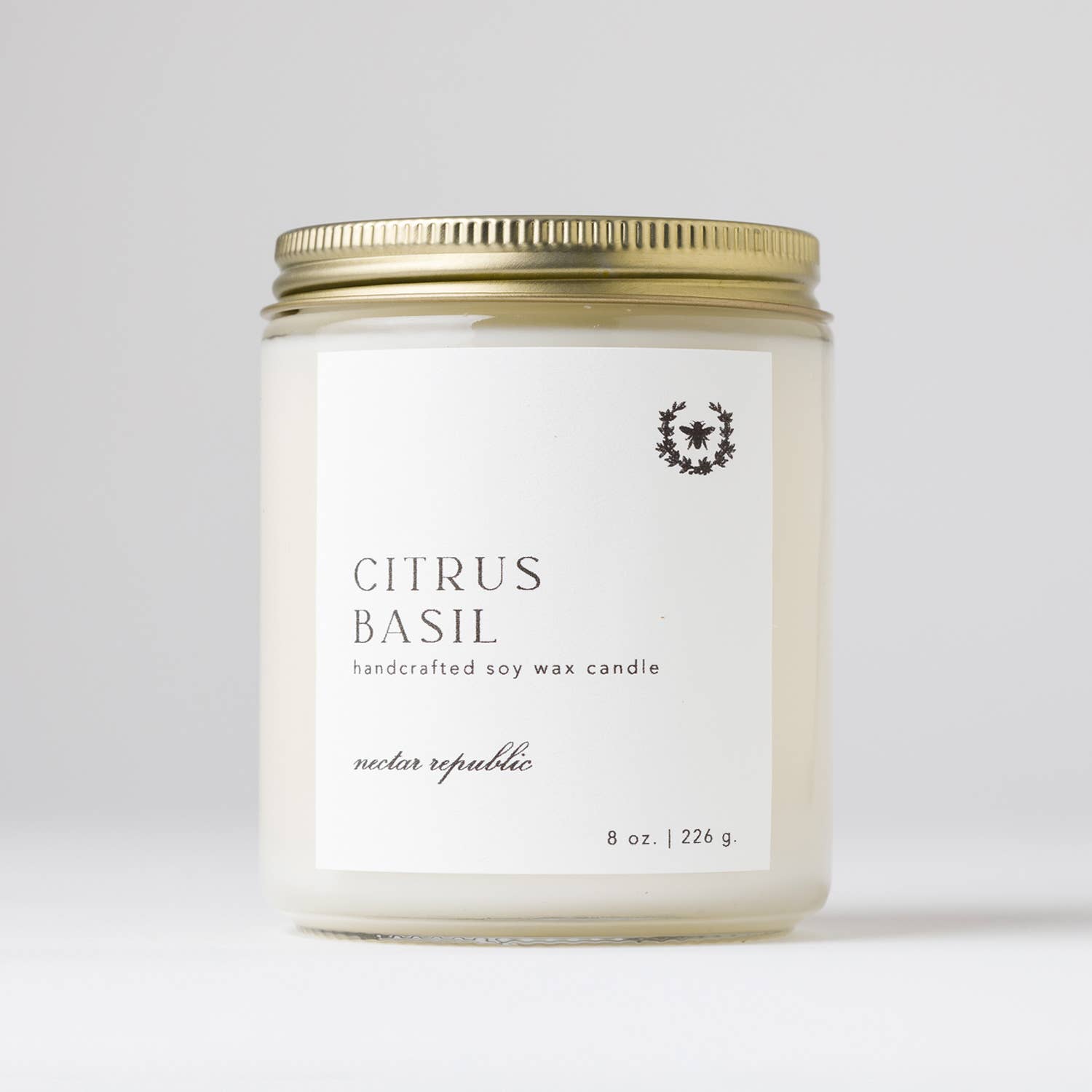 Citrus Basil : Jar Soy Candle