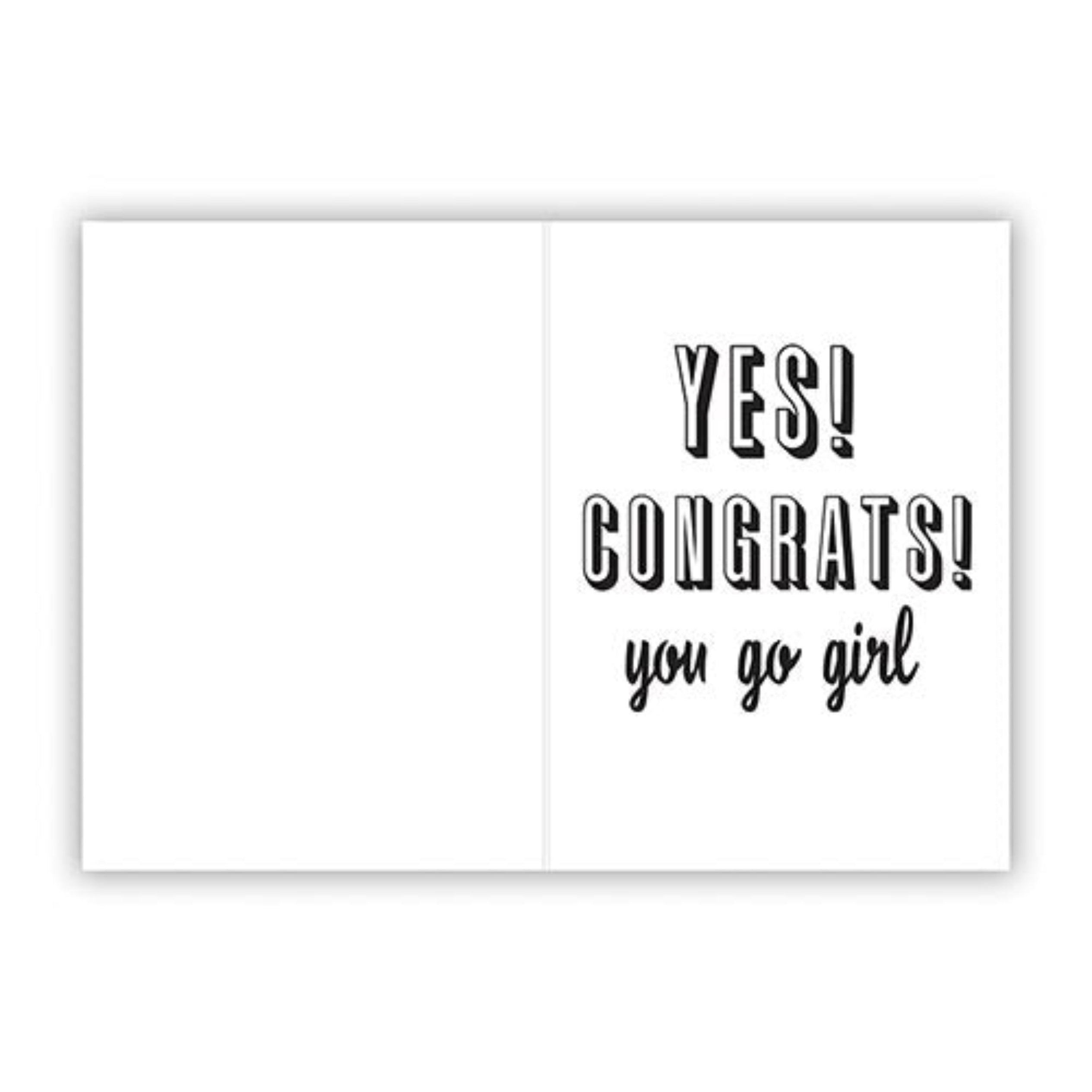 You Go Girl Keyring with Greeting Card